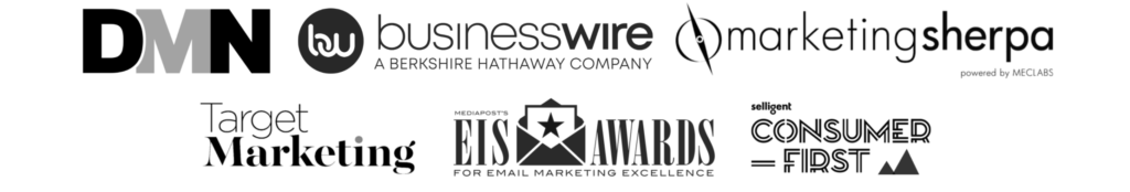 Logos of organizations and publications that have recognized or featured Jenny Stamper’s work.